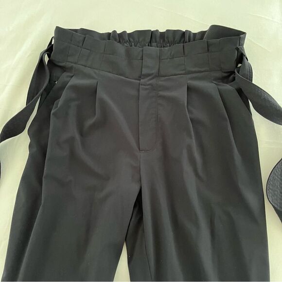 Athleta Skyline Paper bag Pants in Black, Size 4 NWOT - Picture 5 of 10
